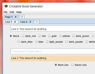 Luner Clickable Book Generator For Minecraft 1 13 Help